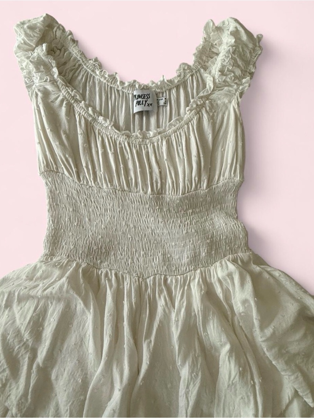 Princess Polly Ivory Ruffle Romper - Picture 3 of 5